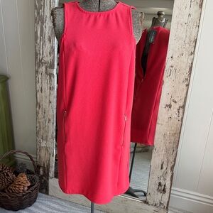 Chic Coral Sleeveless Mini Dress